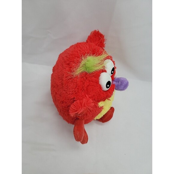 Mushabelly Alienoids Org  Plush 8" Red  Pink Yellow Mushkin Purple Tongue - Picture 7 of 11